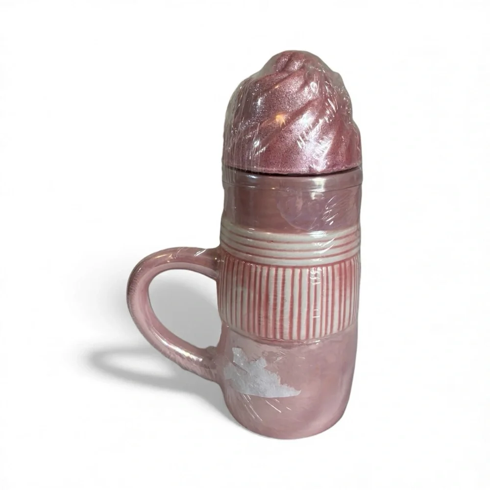 Pink Nutcracker Hot Chocolate Cup with lid